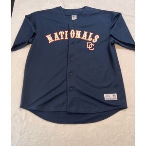 Washington Nationals Men's XL Baseball Jersey Stitches MLB Blue